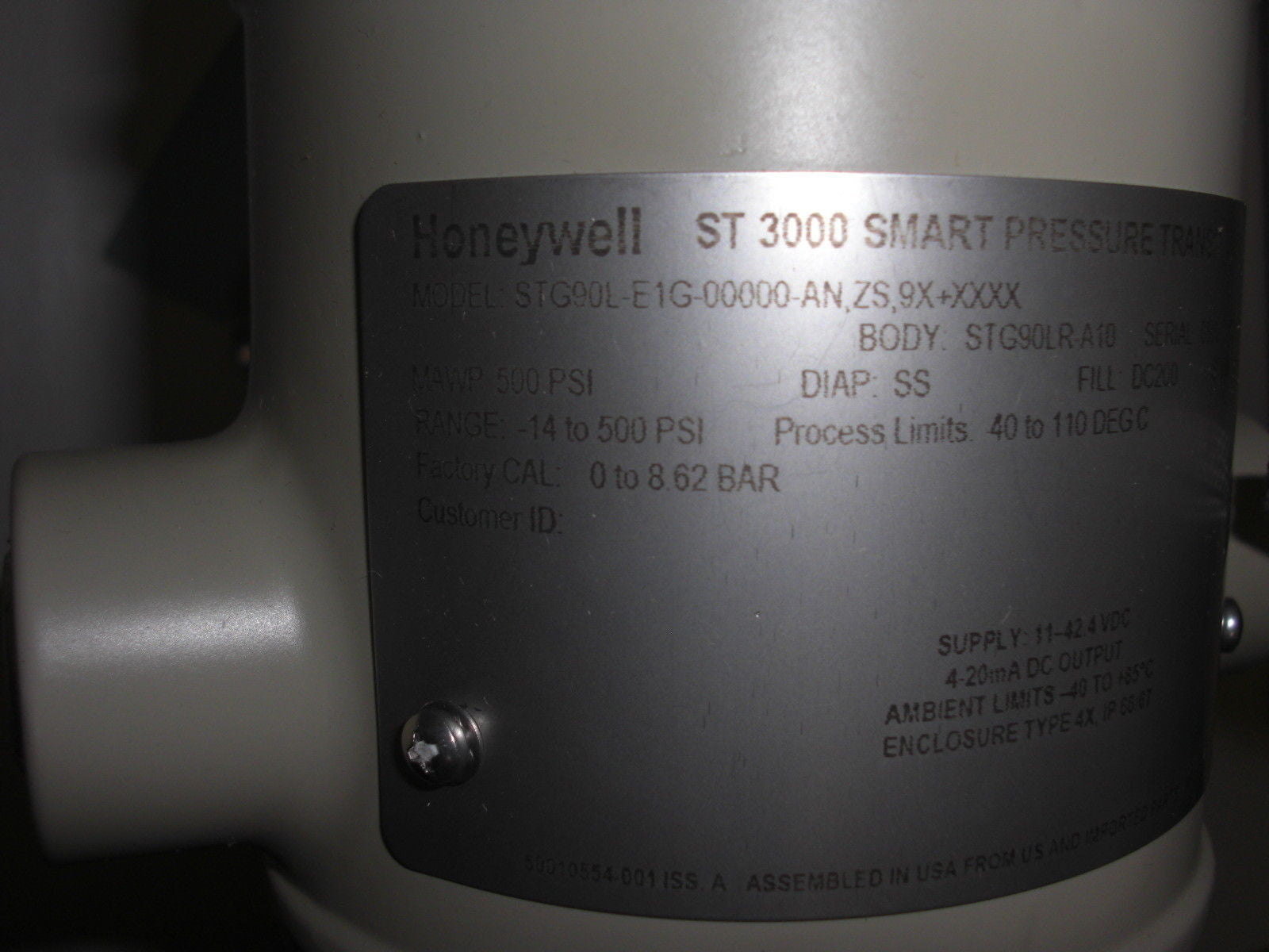 HONEYWELL STG90L-E1G-00000-AN,ZS,9X+XXXX *NEW NO BOX*
