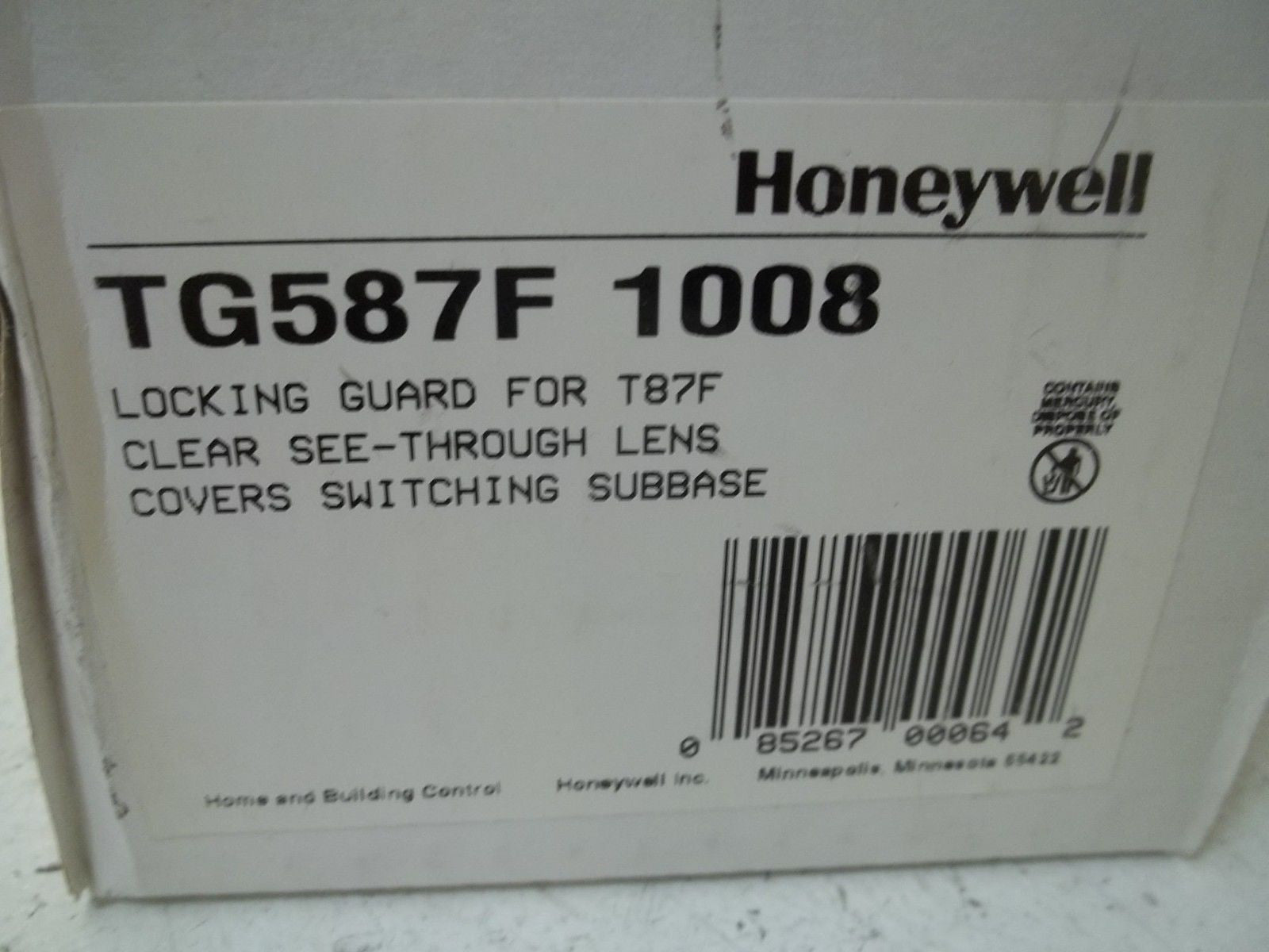 HONEYWELL TG587F 1008 LENS, COVER SWITCHING SUBBASE *NEW IN BOX*