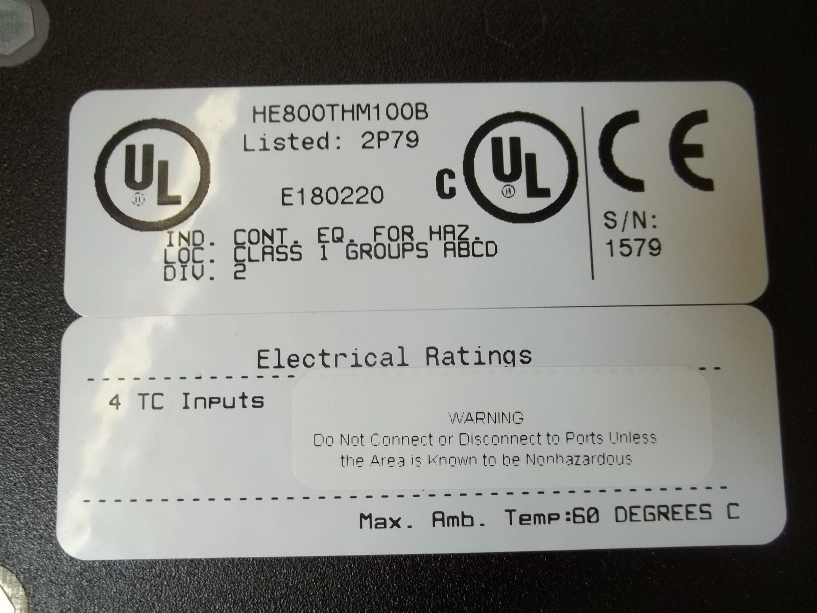 HORNER HE800THM100B THERMOCOUPLE INPUT MODULE *NEW IN BOX*