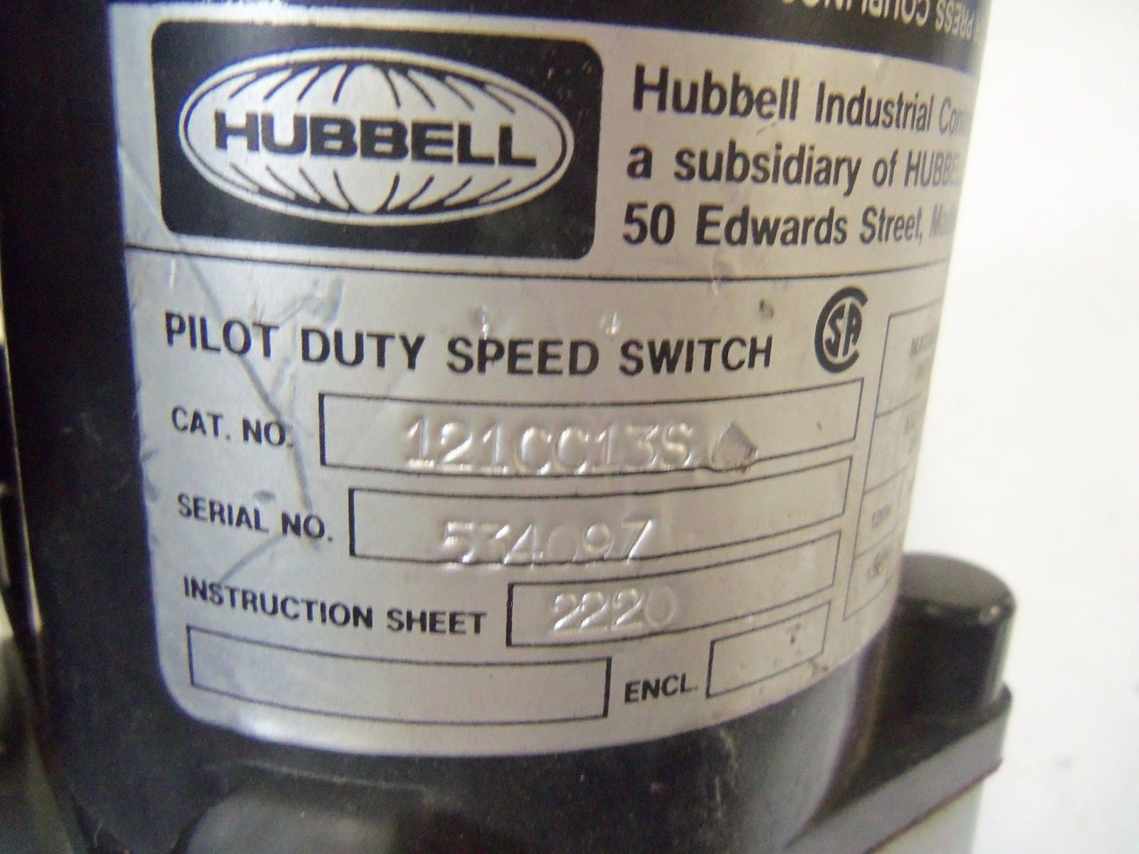 HUBBELL 121CC113S *USED*