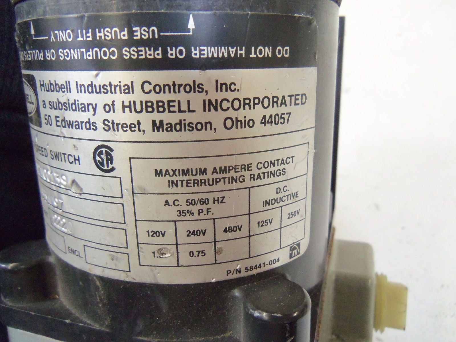 HUBBELL 121CC113S *USED*