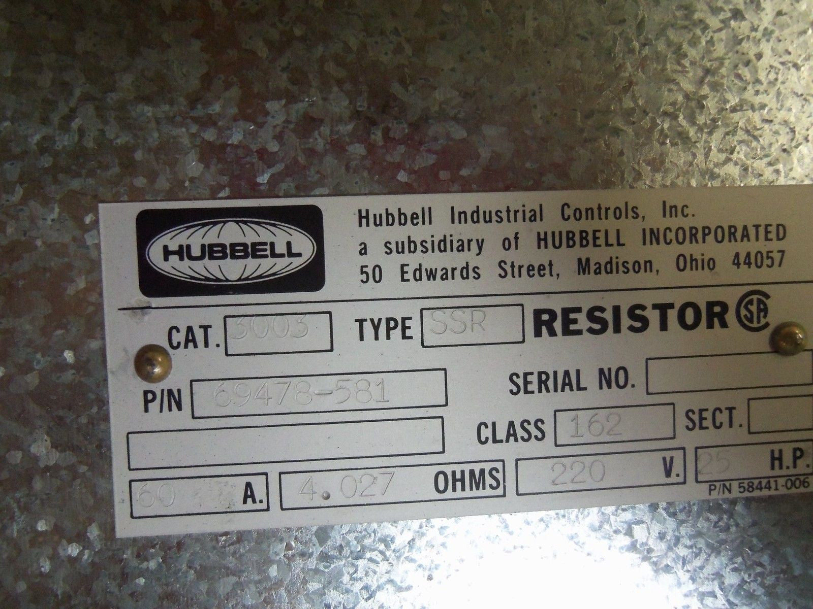 HUBBELL 3003 *USED*
