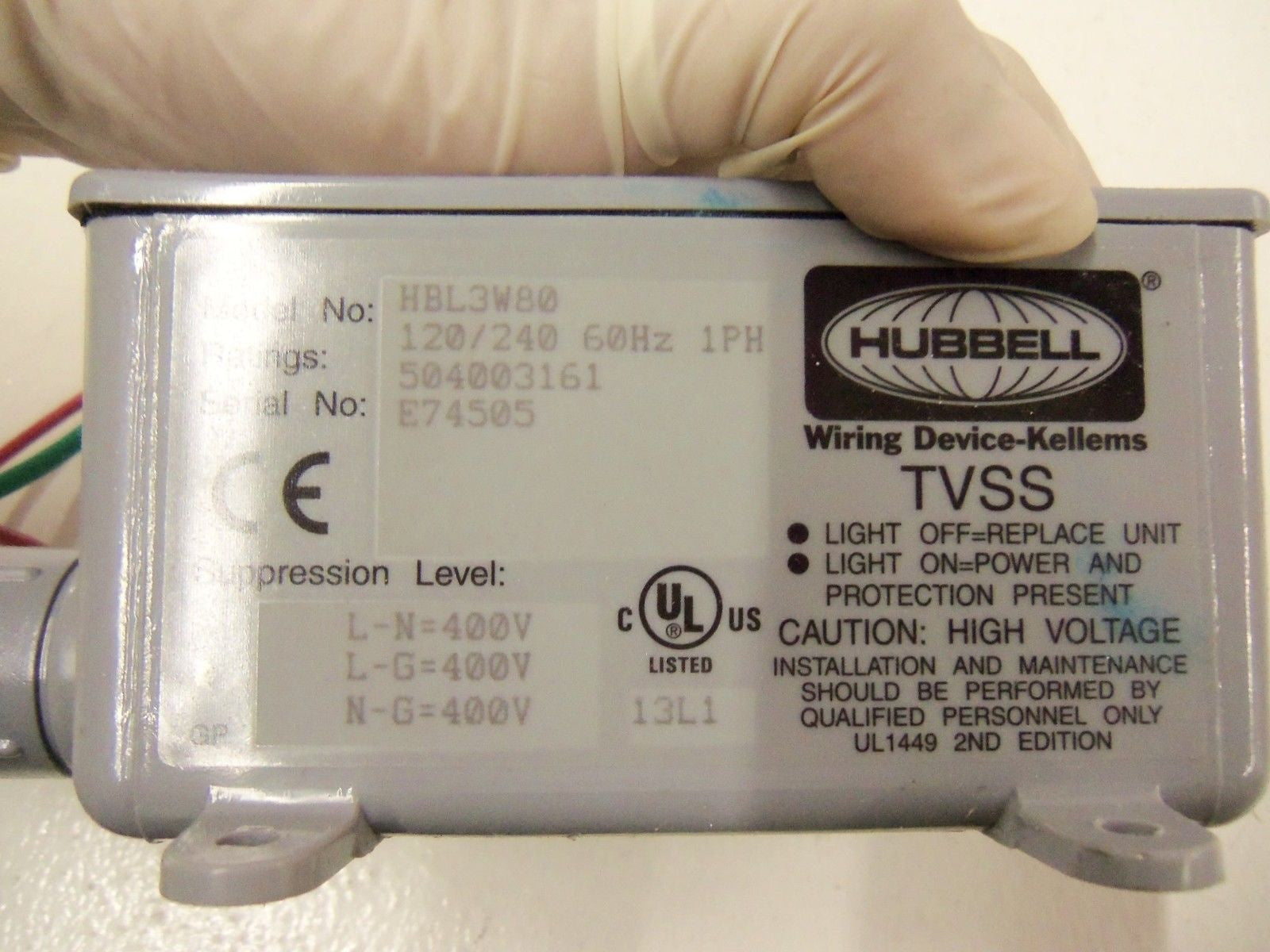 HUBBELL HBL3W80  *USED*