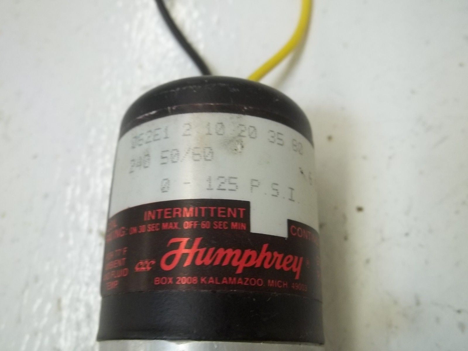 HUMPHREY 062E1 2 10 20 35 80 *USED*