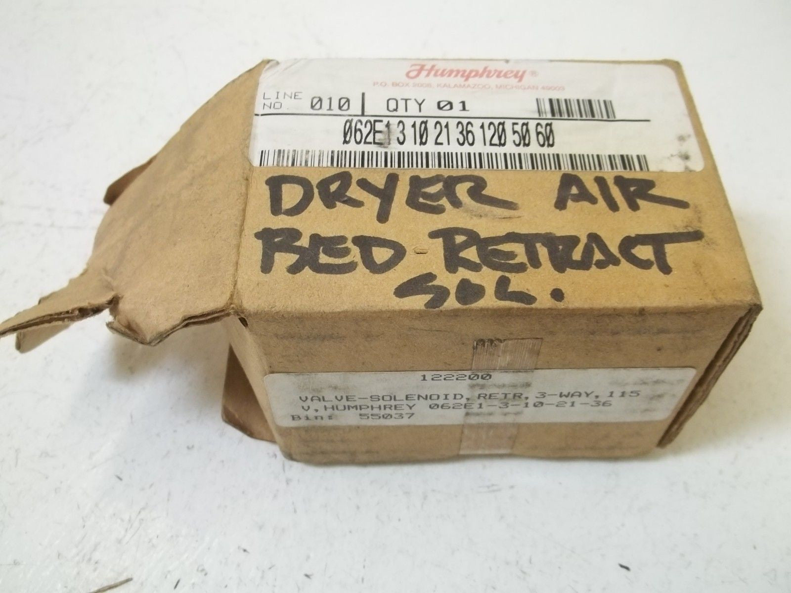 HUMPHREY 062E1 310 2136 *USED*