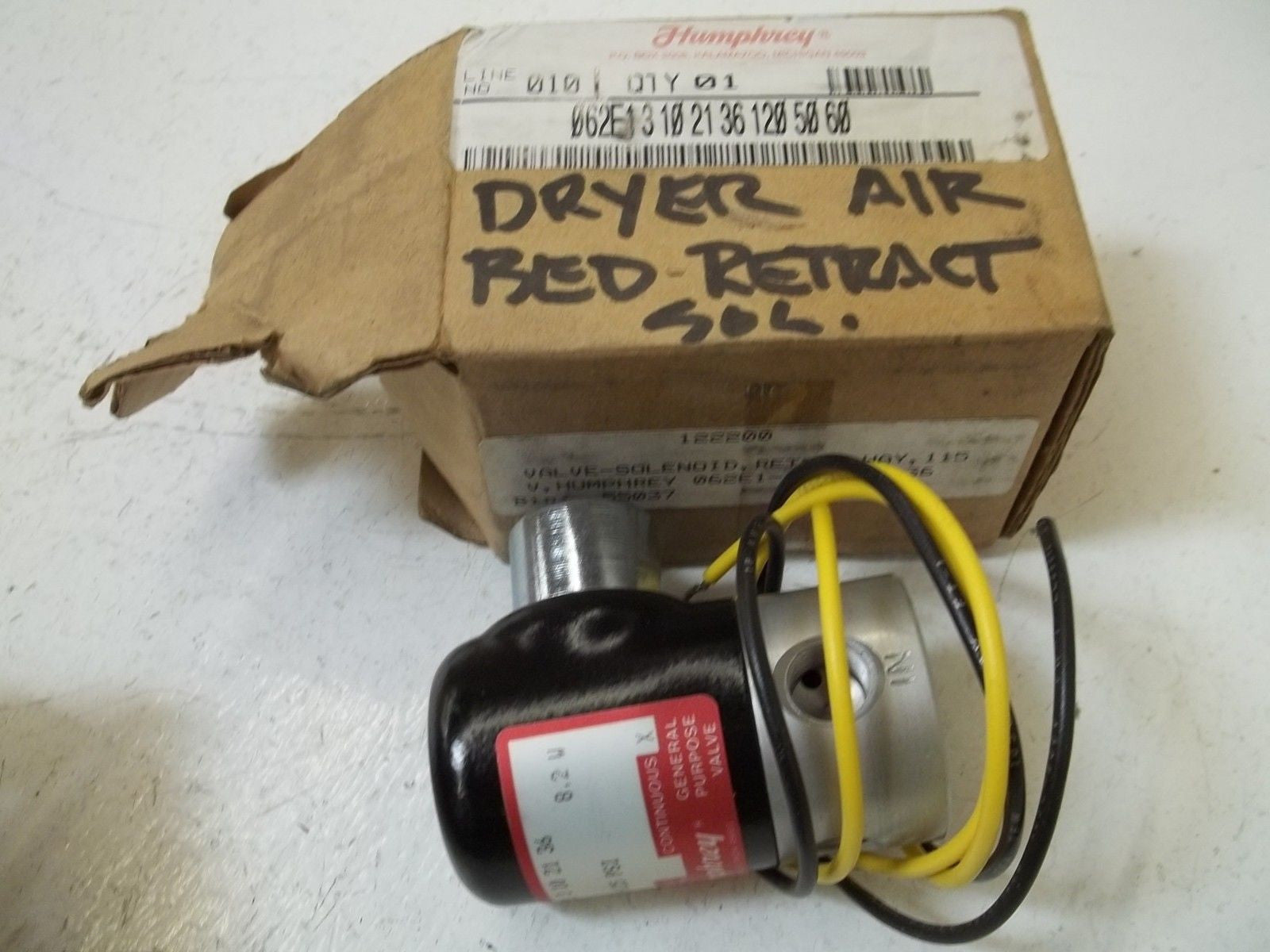 HUMPHREY 062E1 310 2136 *USED*