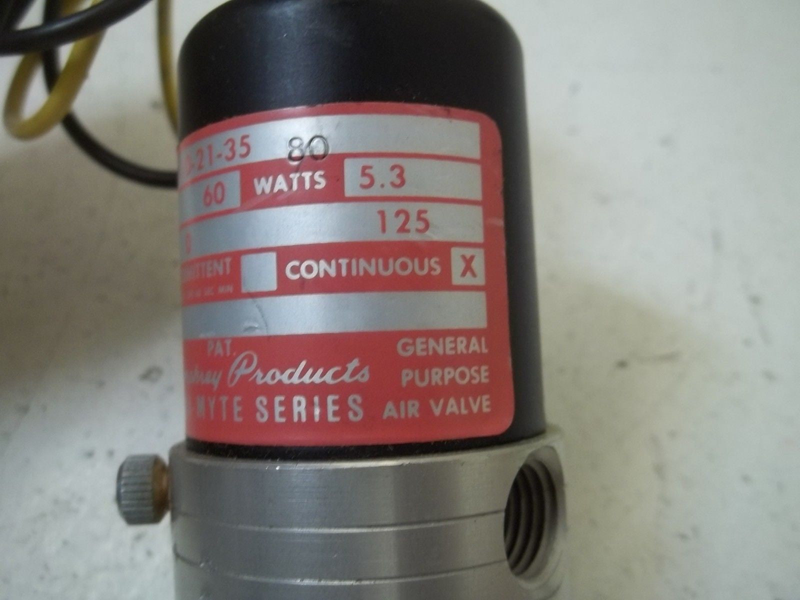 HUMPHREY 125E1-3-10-21-35 GENERAL PURPOSE AIR VALVE *USED*