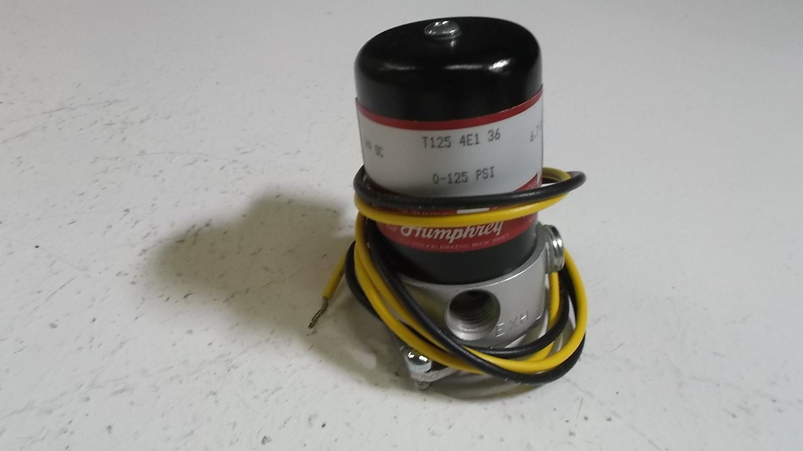 HUMPHREY SOLENOID VALVE  T125 RE1 36 *USED*