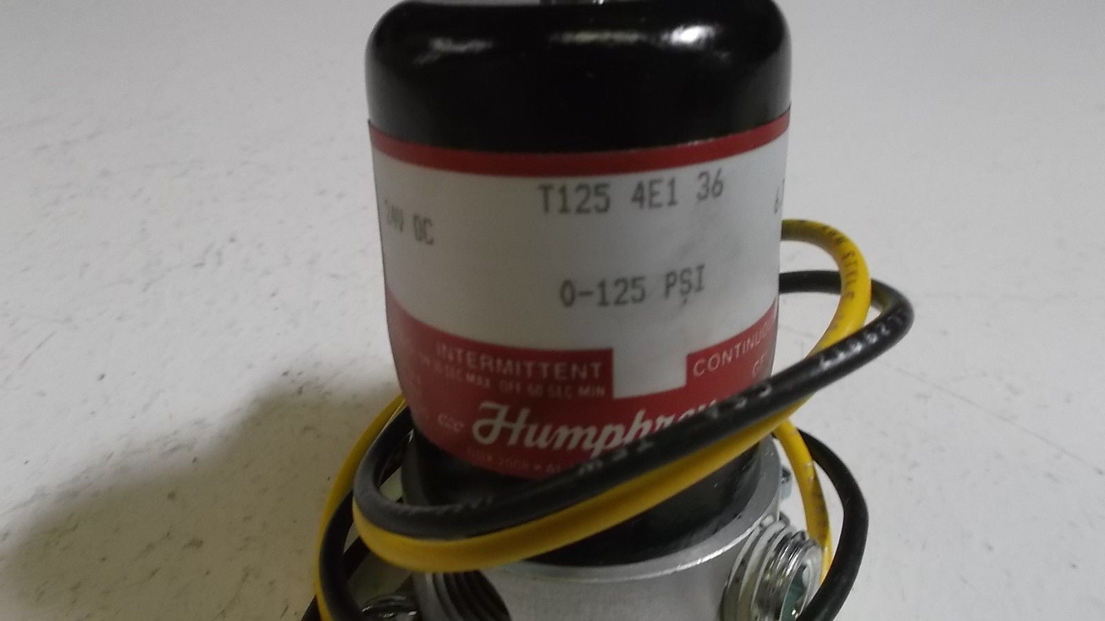 HUMPHREYS SOLENOID VALVE T125E136 *USED*