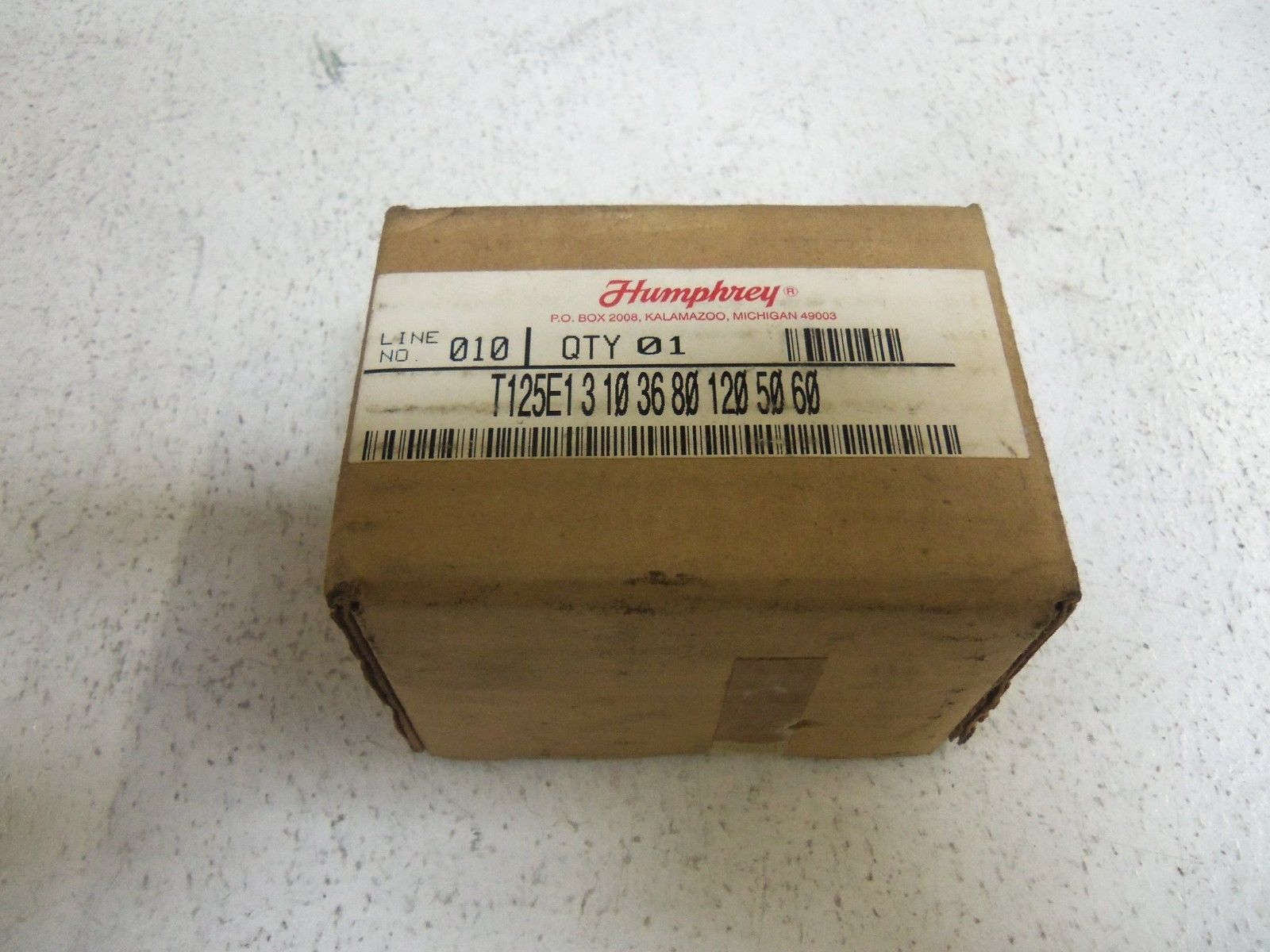 HUMPHREY T125E1-3-10-36-80 *NEW IN BOX*