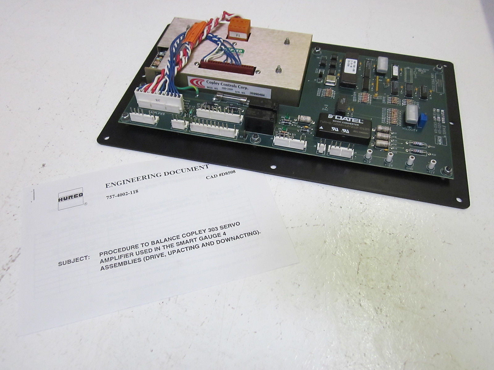 HURCO 415-0265-902 REV.B CONTROL BOARD *USED*