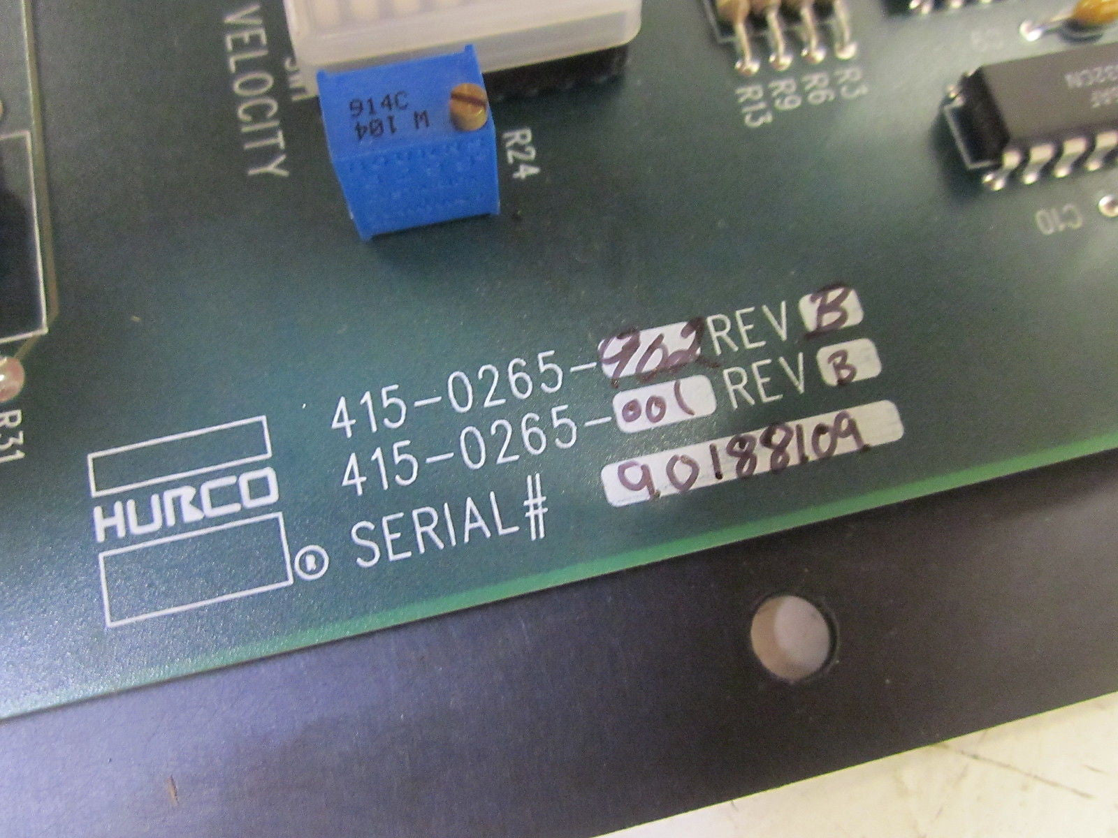 HURCO 415-0265-902 REV.B CONTROL BOARD *USED*
