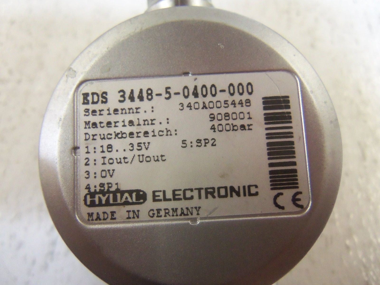 HYUAN ELECTRIC EDS3448-5-0400-000 SENSOR *USED*
