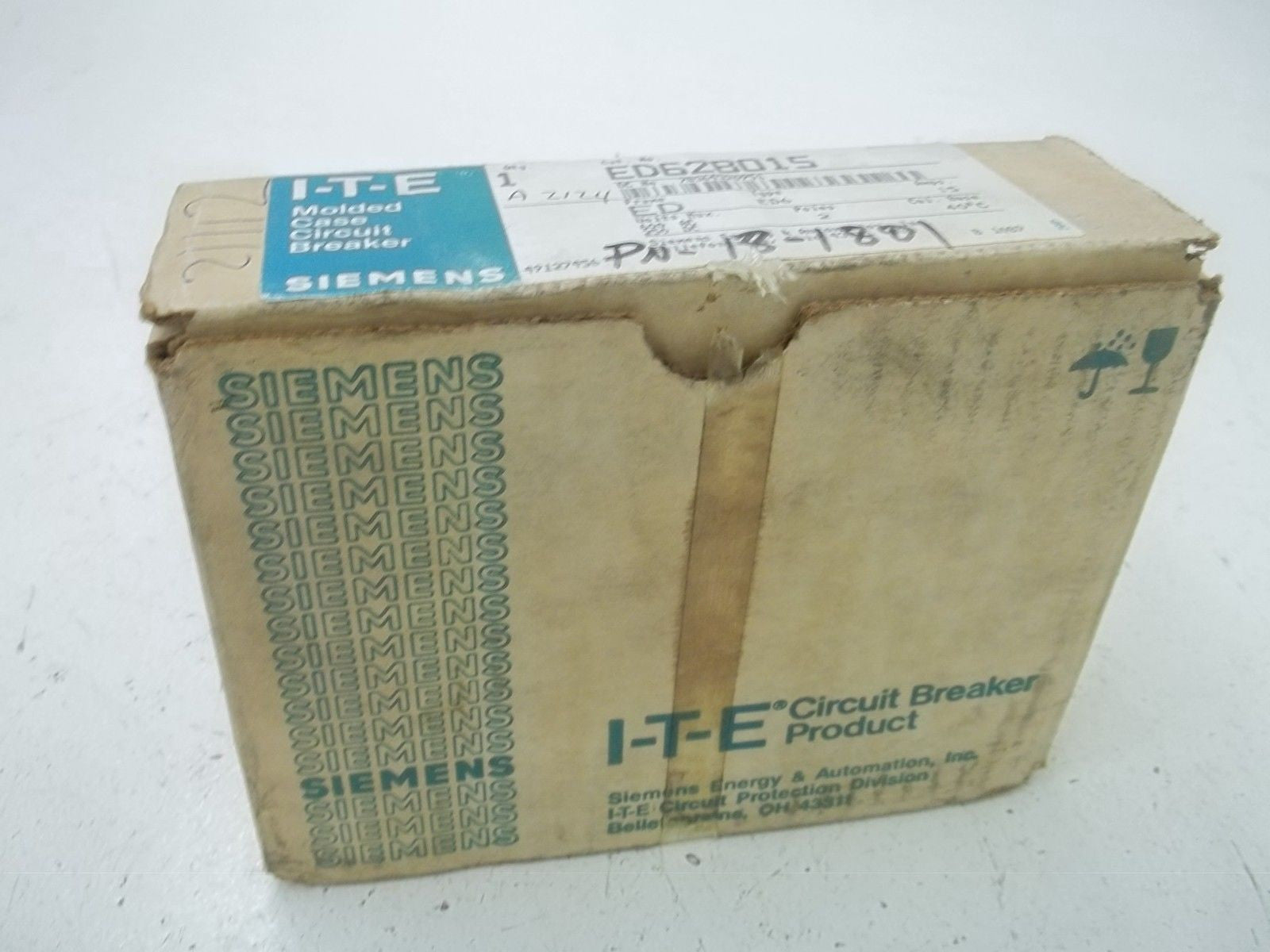 I-T-E ED62B015 CIRCUIT BREAKER *USED*