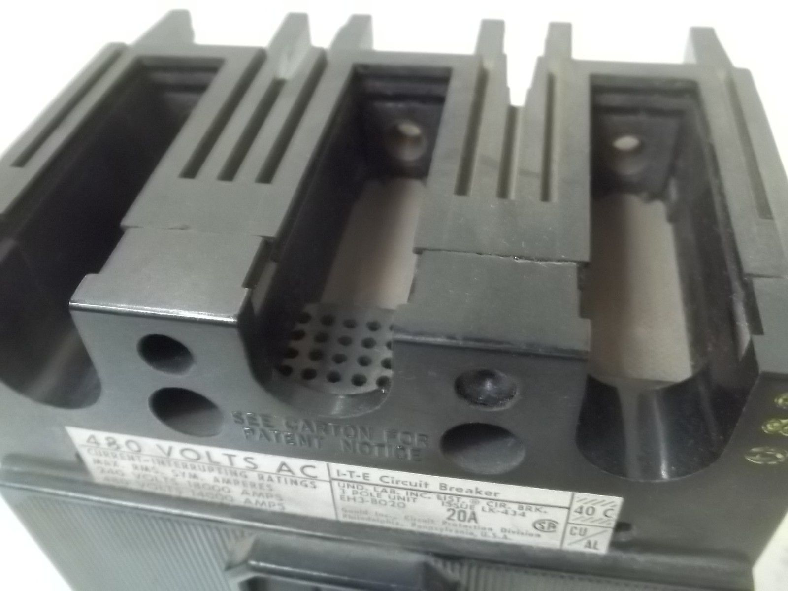 ITE EH3-B020 CIRCUIT BREAKER 20A *NEW NO BOX*