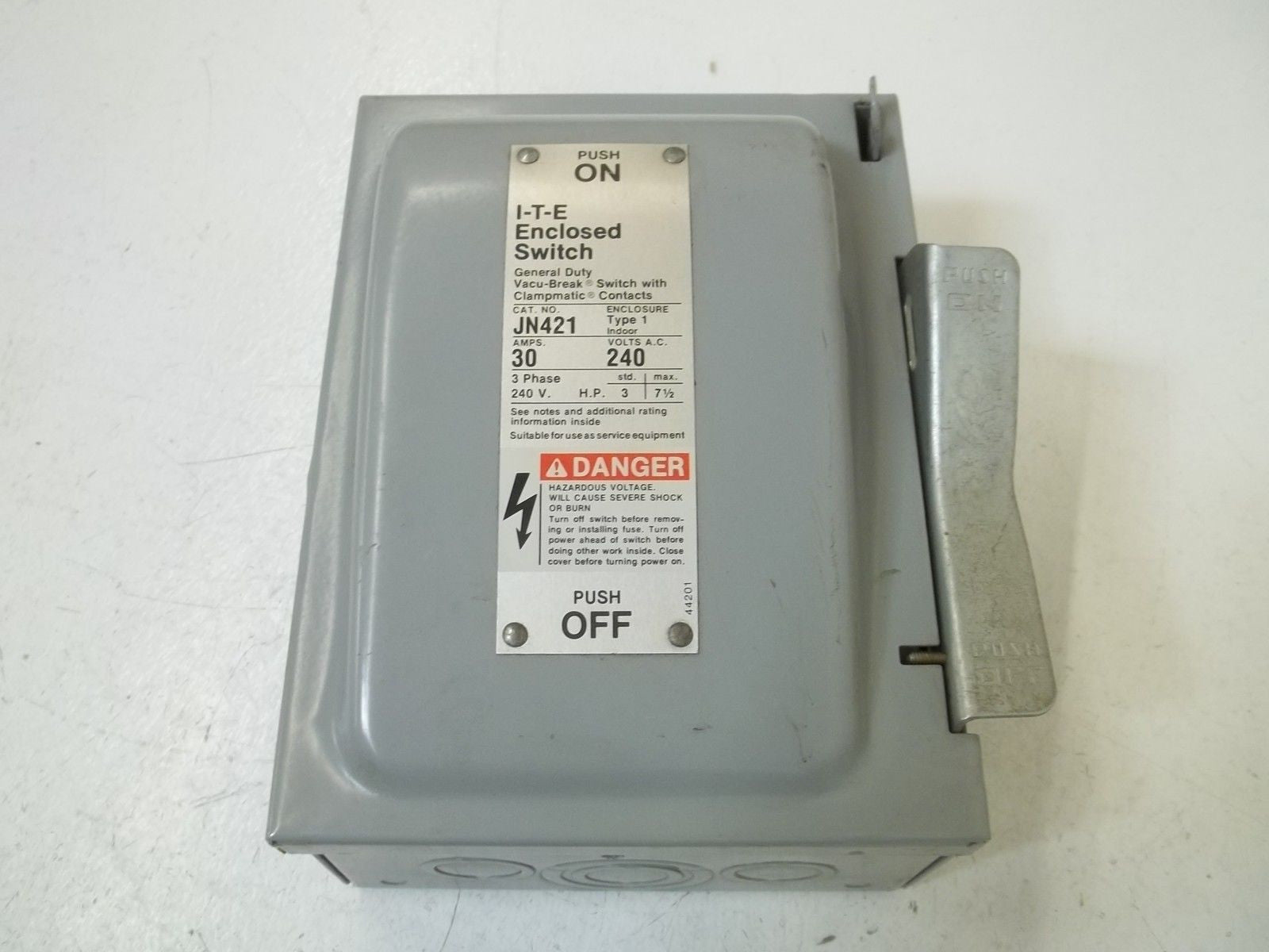 I-T-E JN421 ENCLOSED SWITCH *NEW NO BOX*