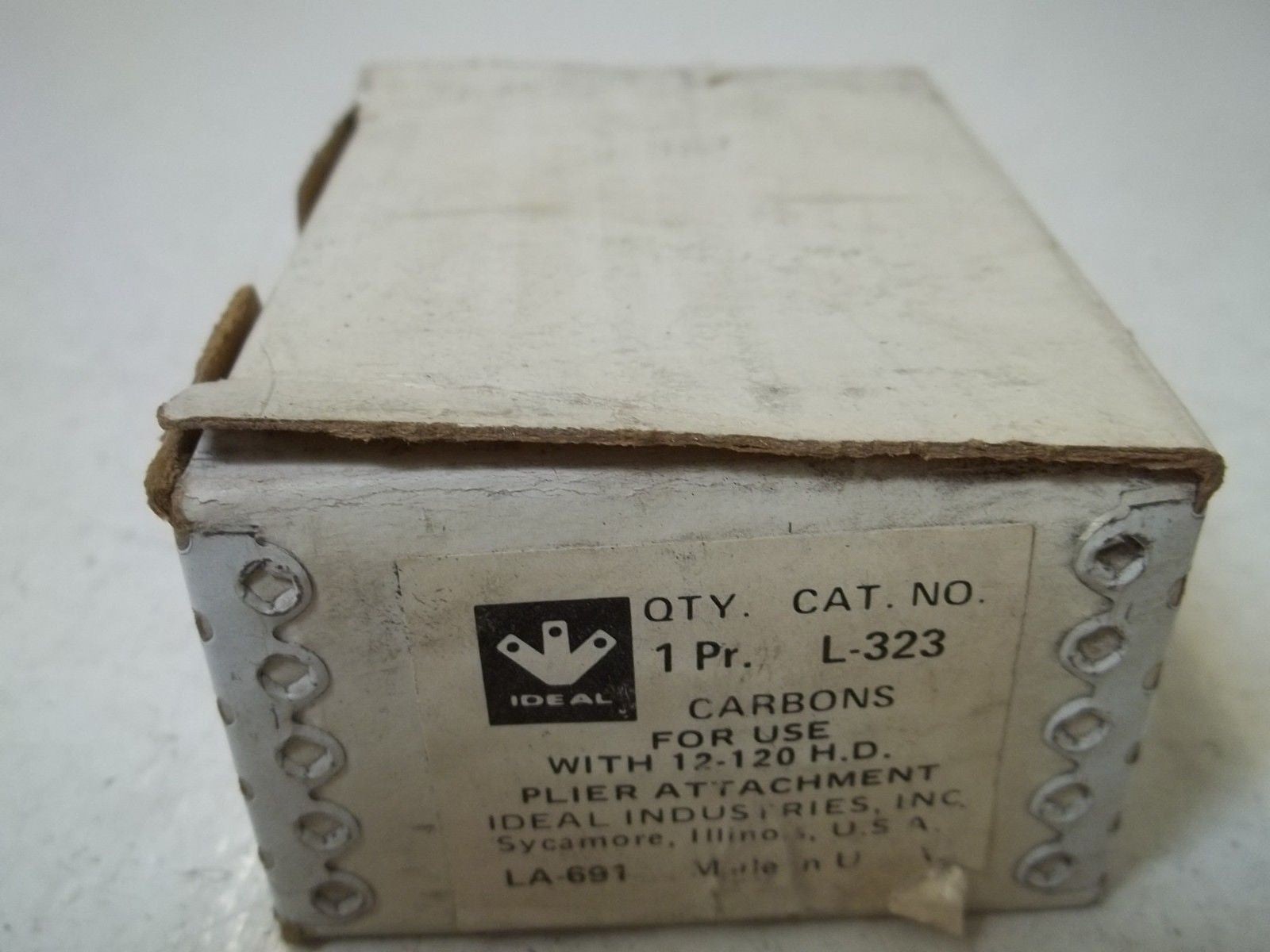 IDEAL L-323 CARBONS FOR USE WITH 12-120H.D. PLIER ATTACHMENT *NEW IN BOX*