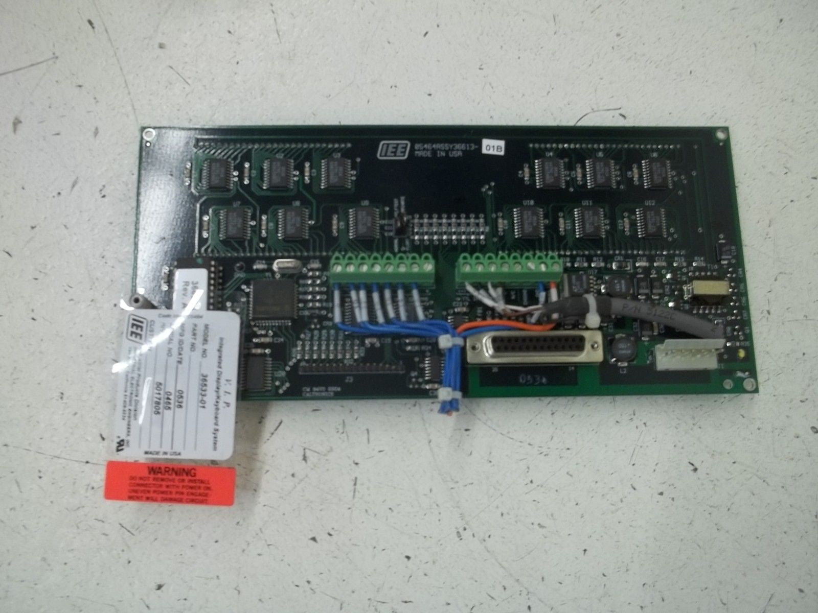 IEE 36533-01 DISPLAY KEYBOARD *USED*