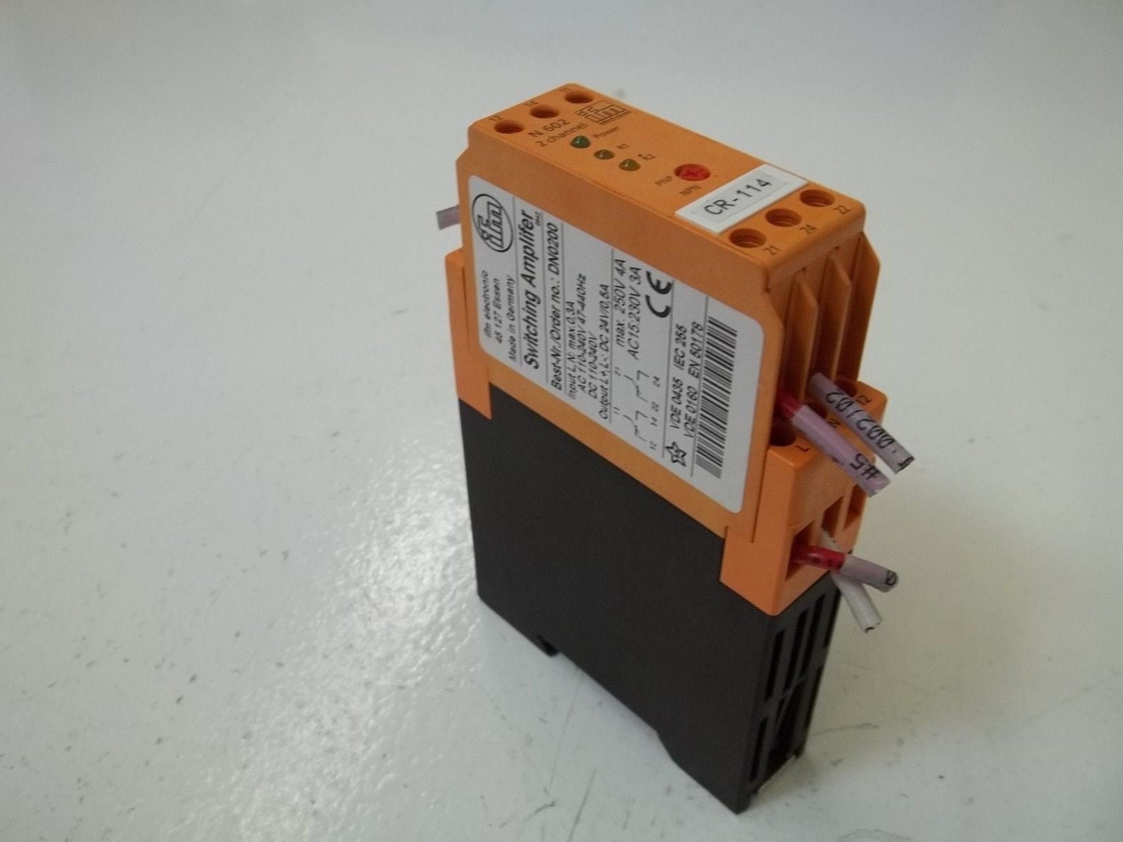 IFM DN0200 ELECTRIC *USED*
