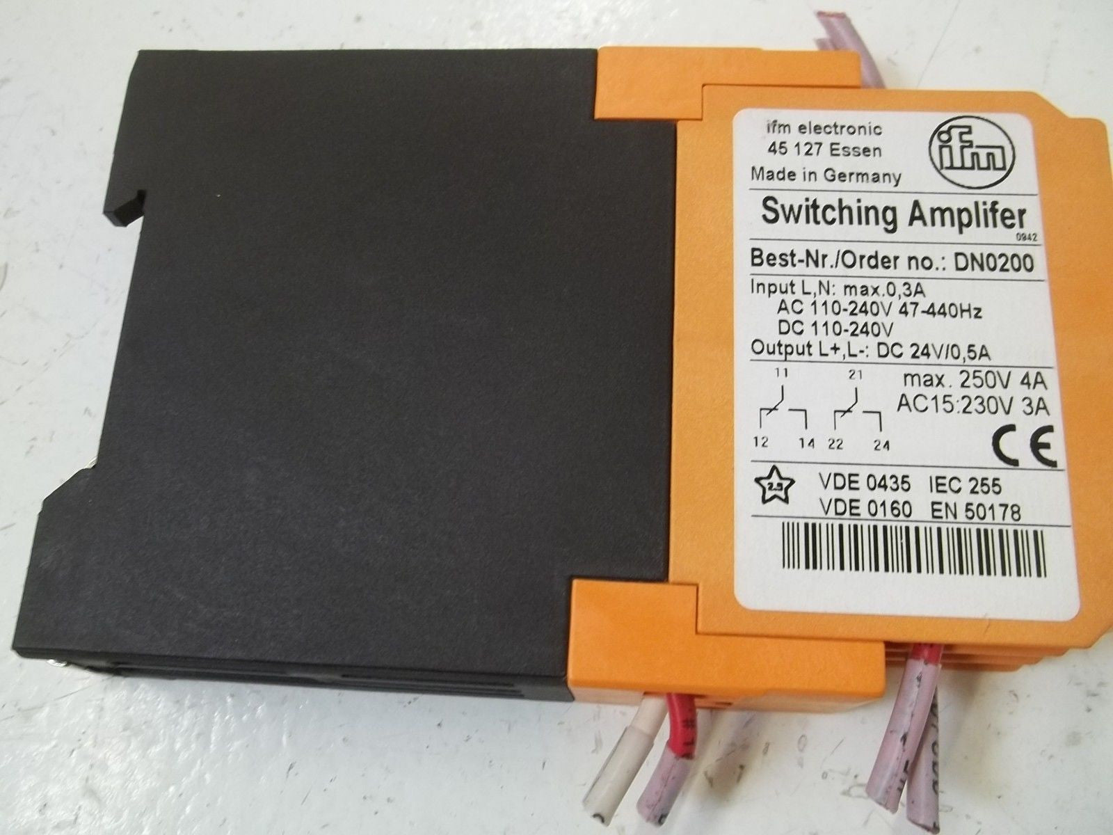 IFM DN0200 ELECTRIC *USED*