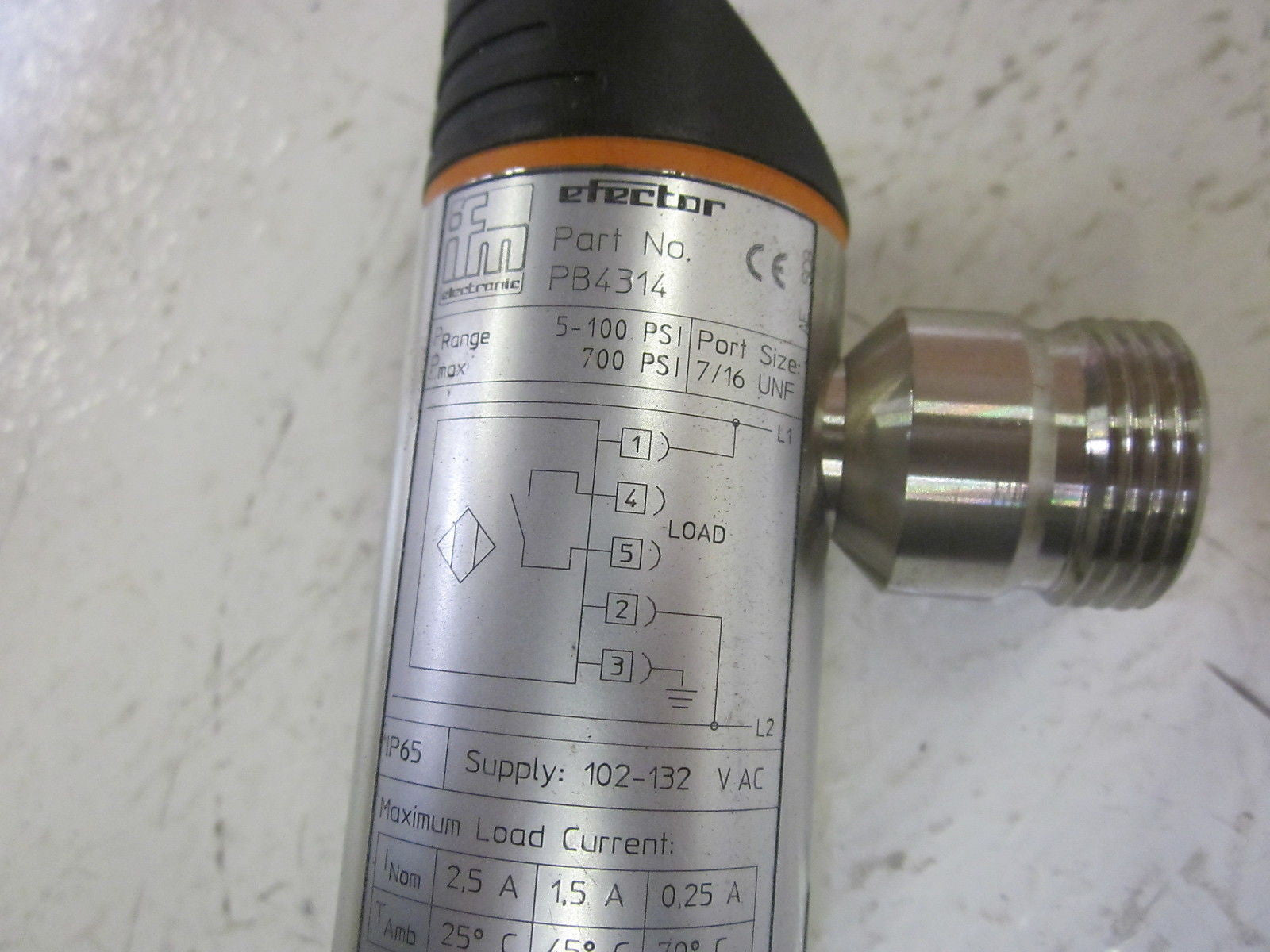 IFM EFECTOR PB4314 PRESSURE MONITOR *NEW NO BOX*