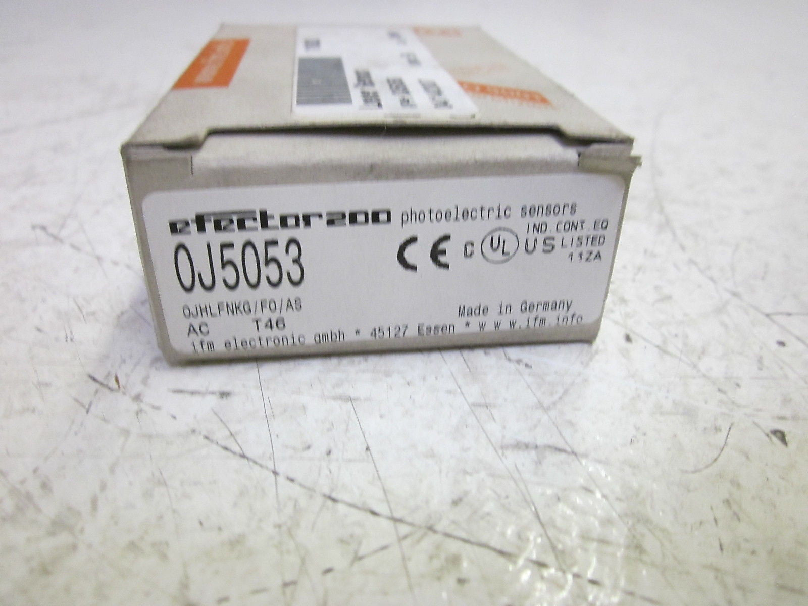 IFM ELECTRONIC OJ5053 PHOTOELECTRIC SENSOR 0JHLFNKG/F0/AS *NEW IN BOX*