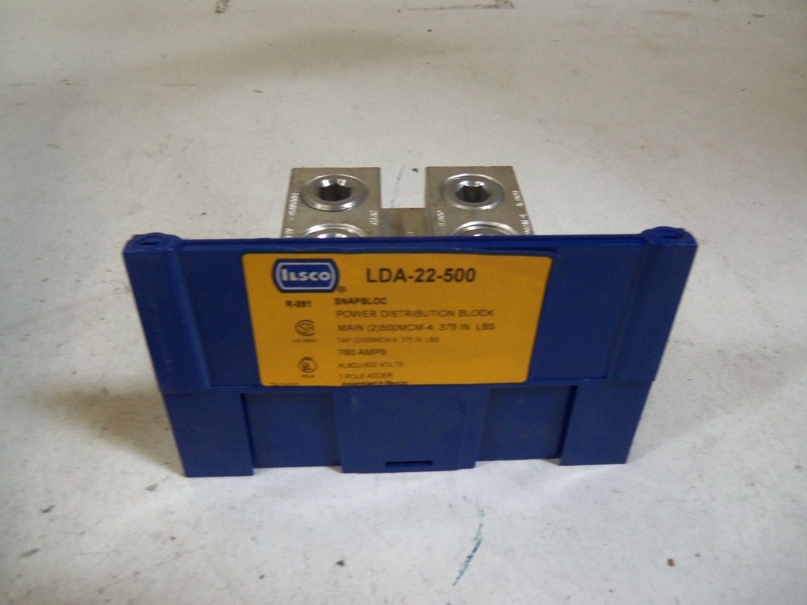 ILSCO LDA-22-500 SNAPBLOC POWER DISTRIBUTION BLOCK *NEW IN BOX*