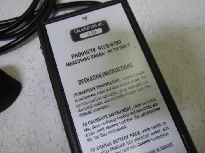 IMC INSTRUMENTS 9120-6100 DIGITAL THERMOMETER -99 TO 999F *NEW NO BOX*