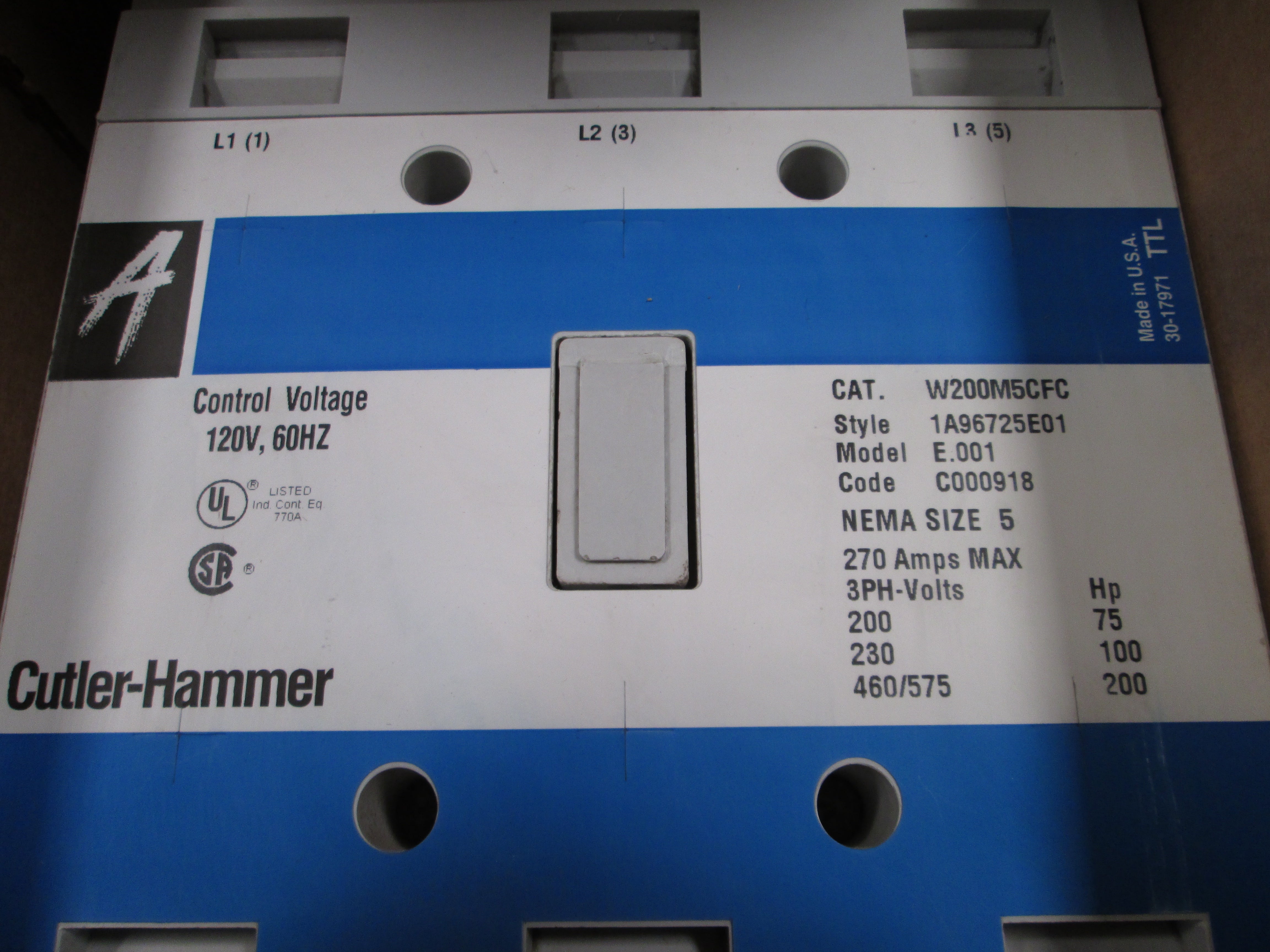 Cutler Hammer W200M5CFC  NSFP **GENUINE** Eaton Westinghouse