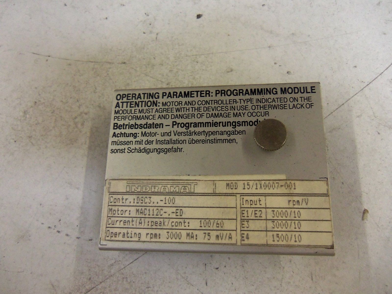 INDRAMAT 109-0575-4A10-03 *USED*