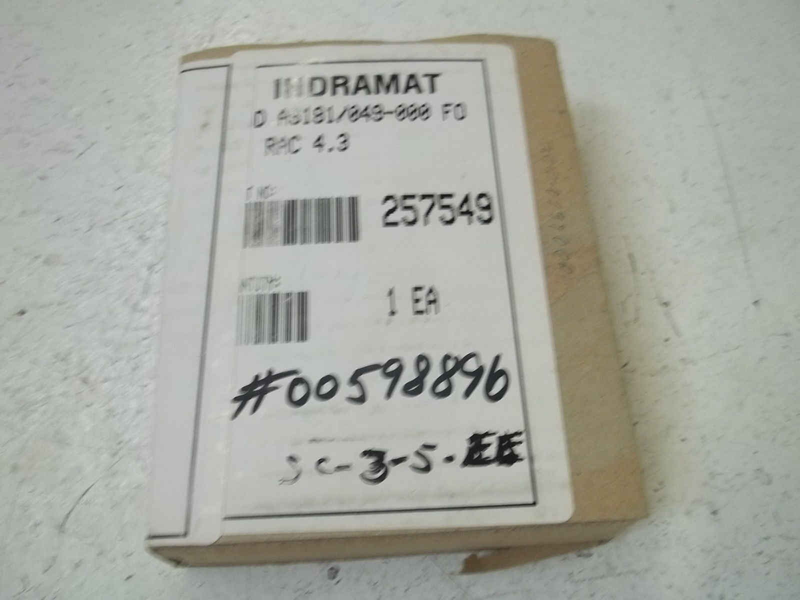 INDRAMAT AS181/049-000 PROGRAMMING MODULE *NEW IN BOX*