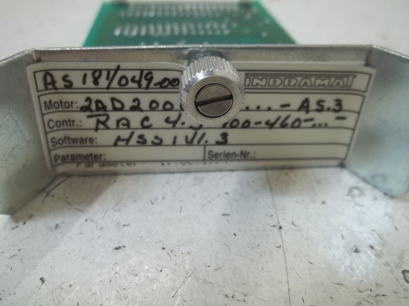 INDRAMAT AS181/049-000 PROGRAMMING MODULE *NEW IN BOX*