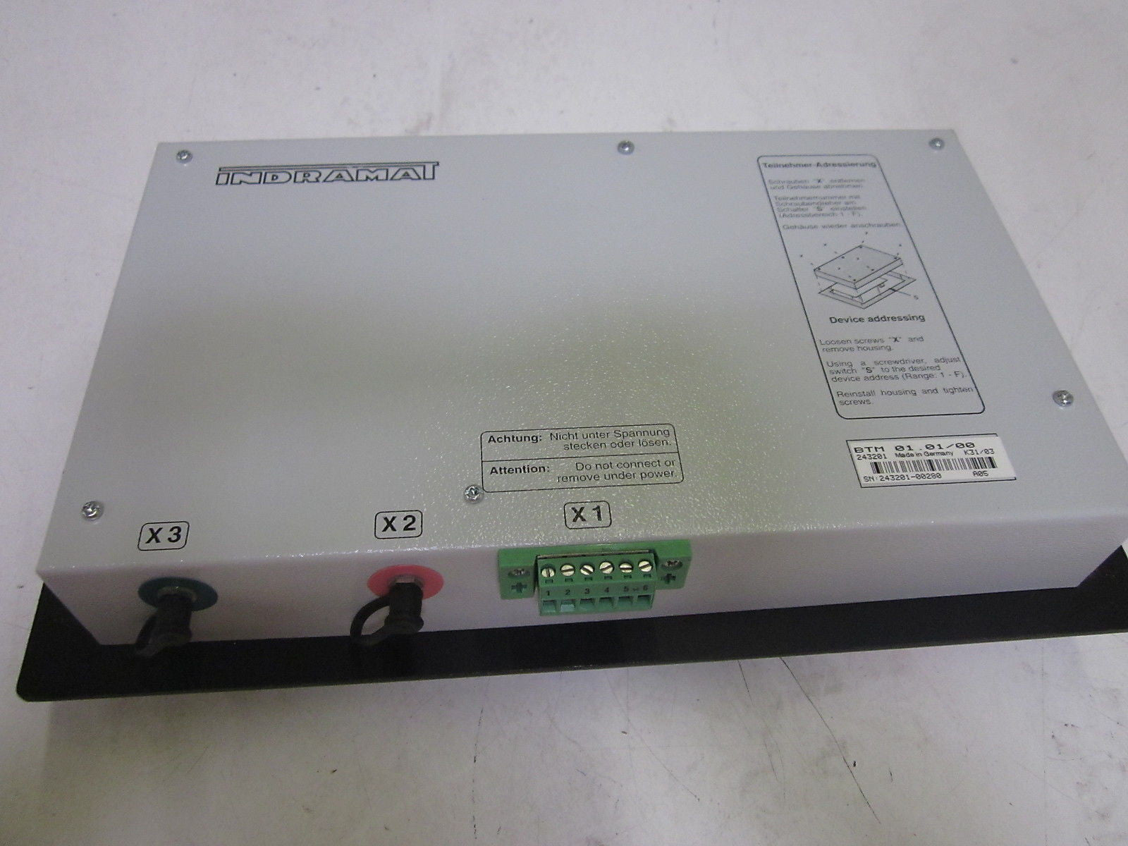 INDRAMAT BTM01.01/00 *NEW NO BOX*