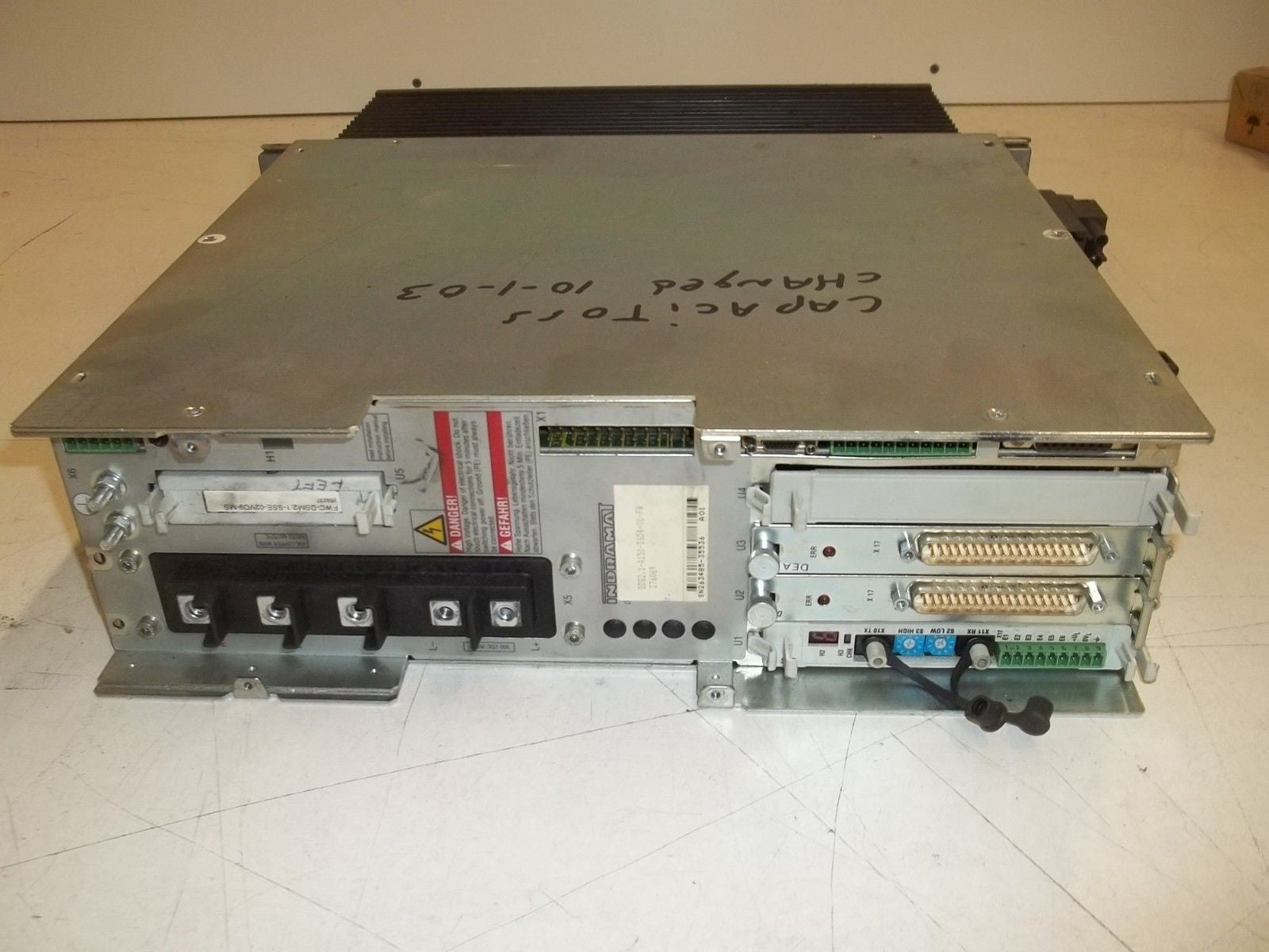 INDRAMAT L AC SERVO CONTROLLER DDS02.1-A150-DS54-00-FW  *USED*