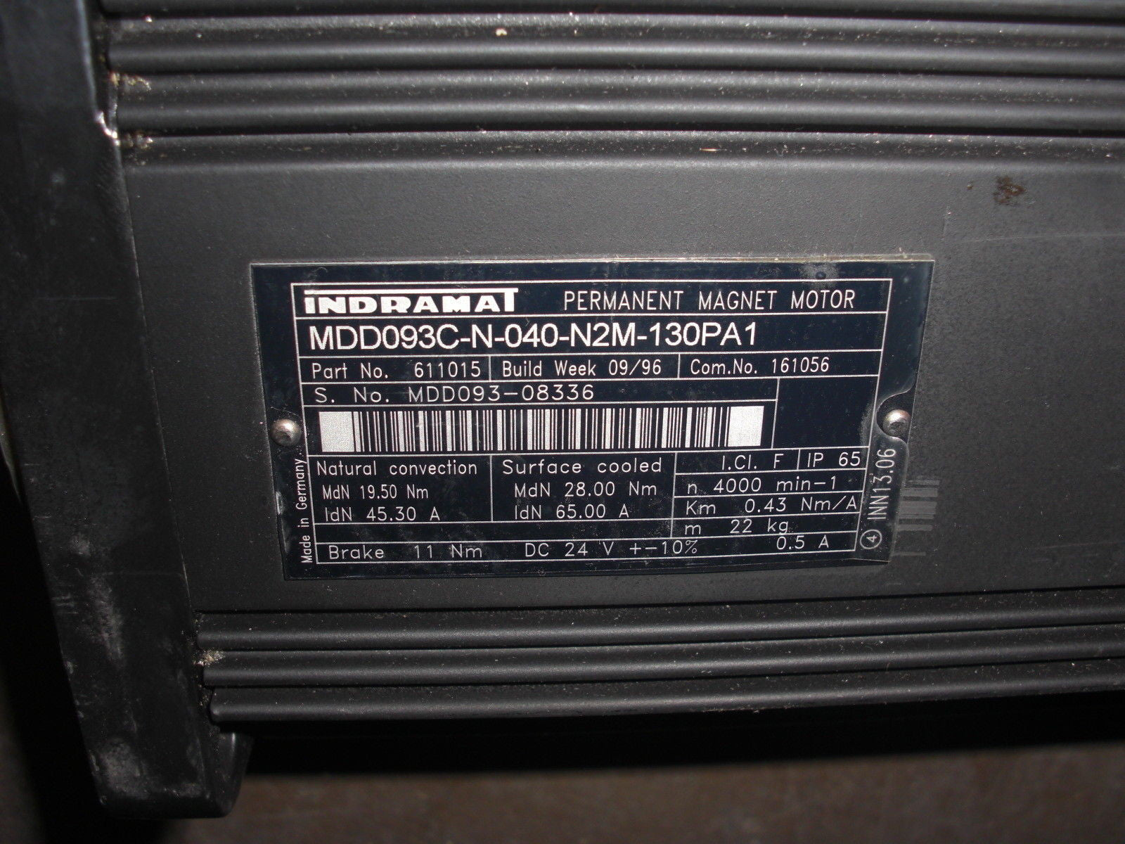 INDRAMAT MDD93C-N-040-N2M-130PA1 *USED*
