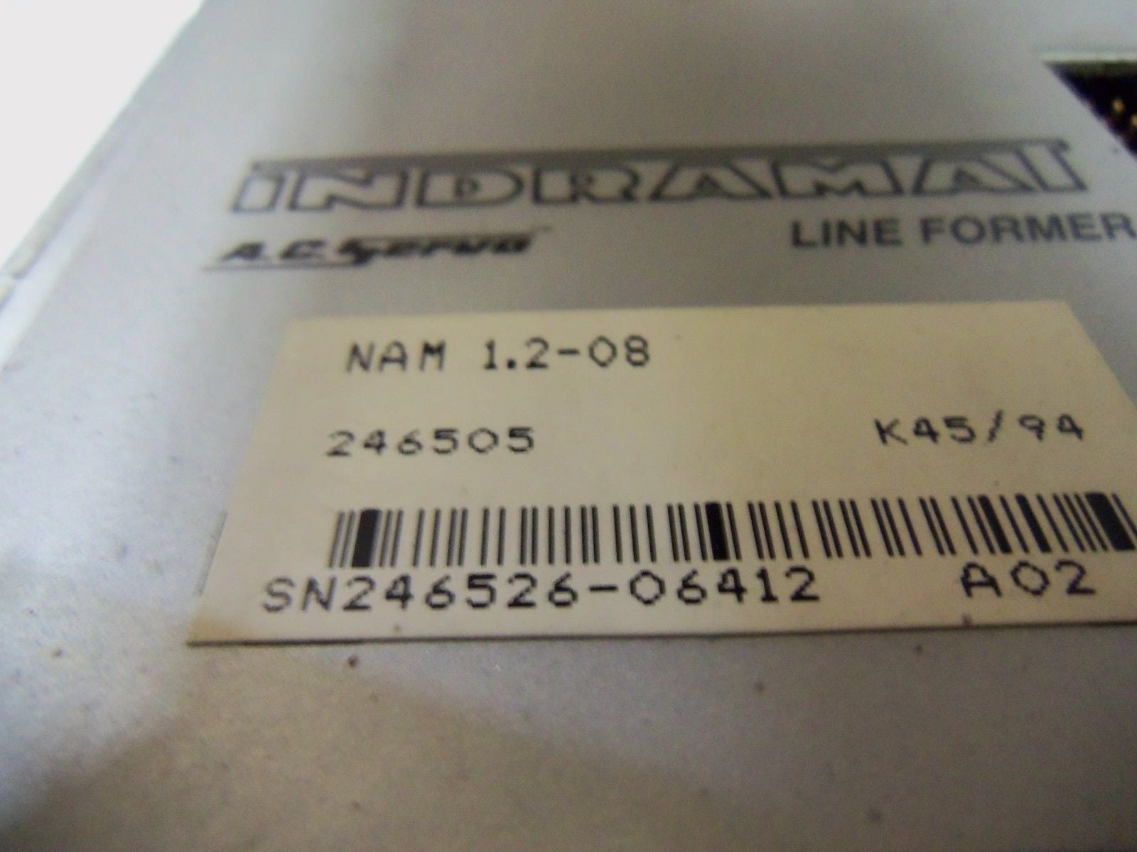 INDRAMAT NAM1.2-08 SERVO DRIVE *USED*