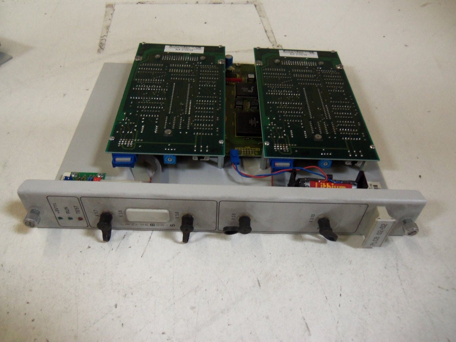 INDRAMAT PLCB02-02-FW MODULE w/ FIBER OPTIC CONNECTORS *NEW NO BOX*