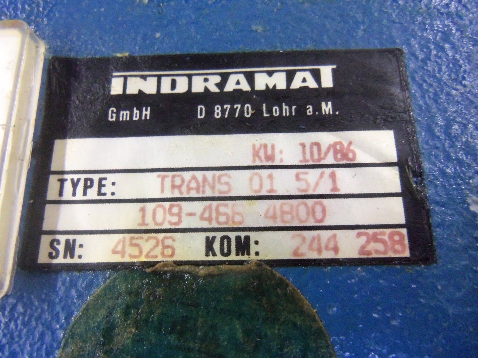 INDRAMAT TRANS 01.5/1 *USED*