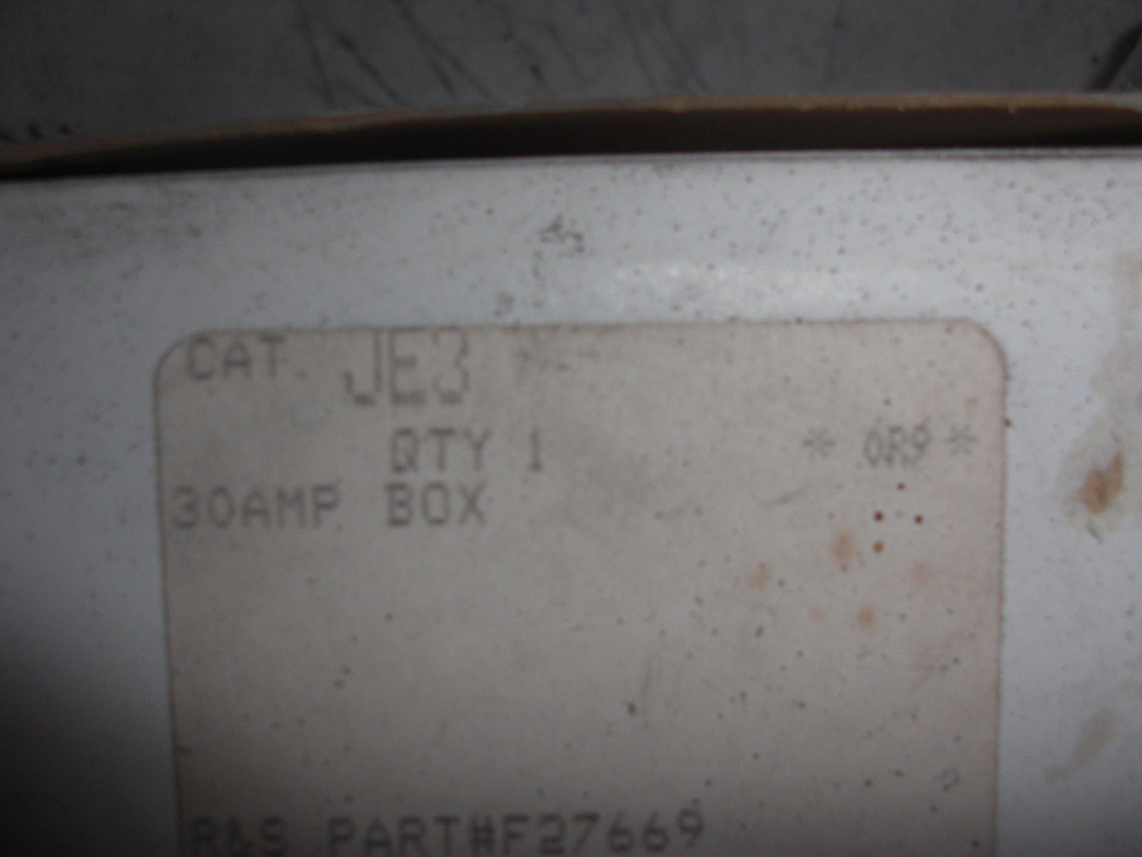 INDUSTRIAL ELECTRICAL JE3 *NEW*