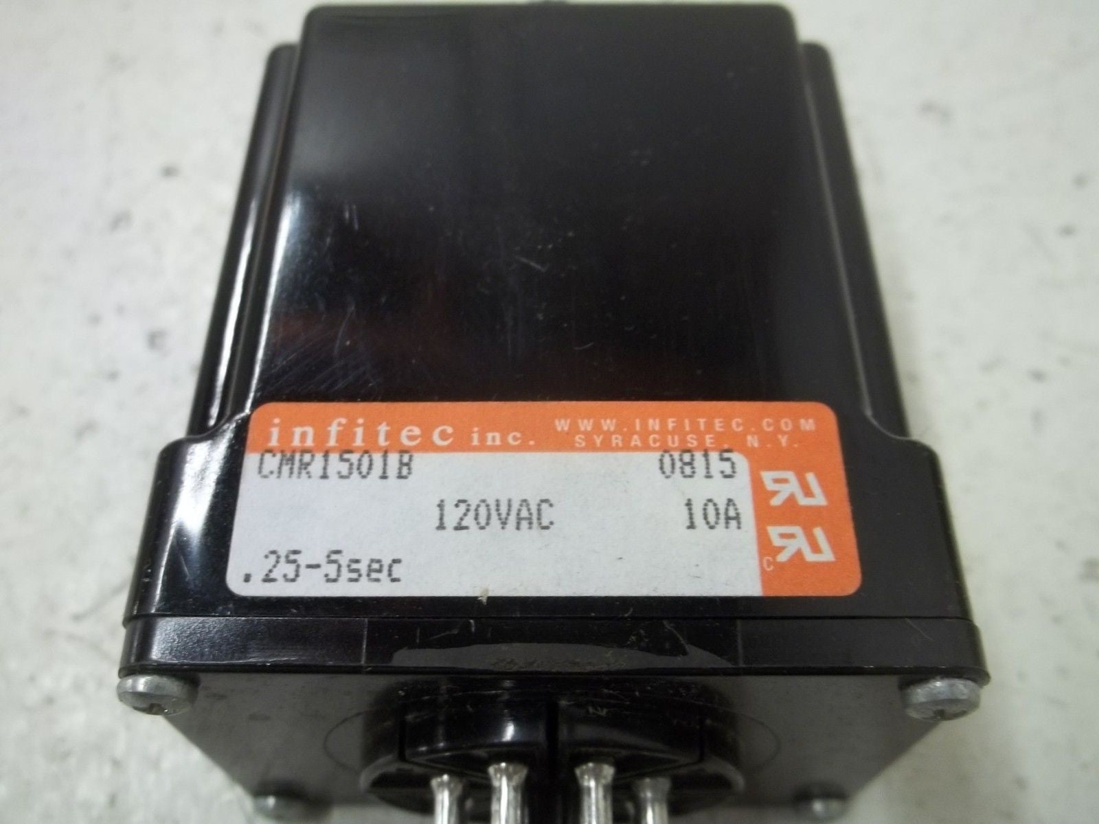 INFITEC INC. CMR1501B RELAY 120V .25-5 SEC.*NEW IN BOX*