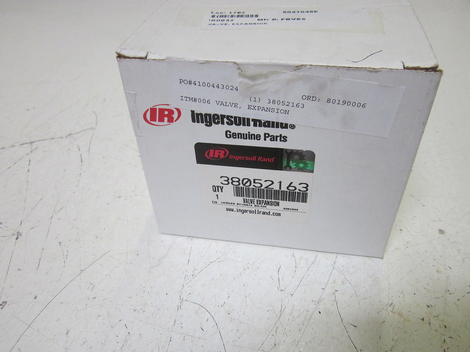 INGERSOLL RAND 38052163 EXPANSION VALVE *NEW IN BOX*