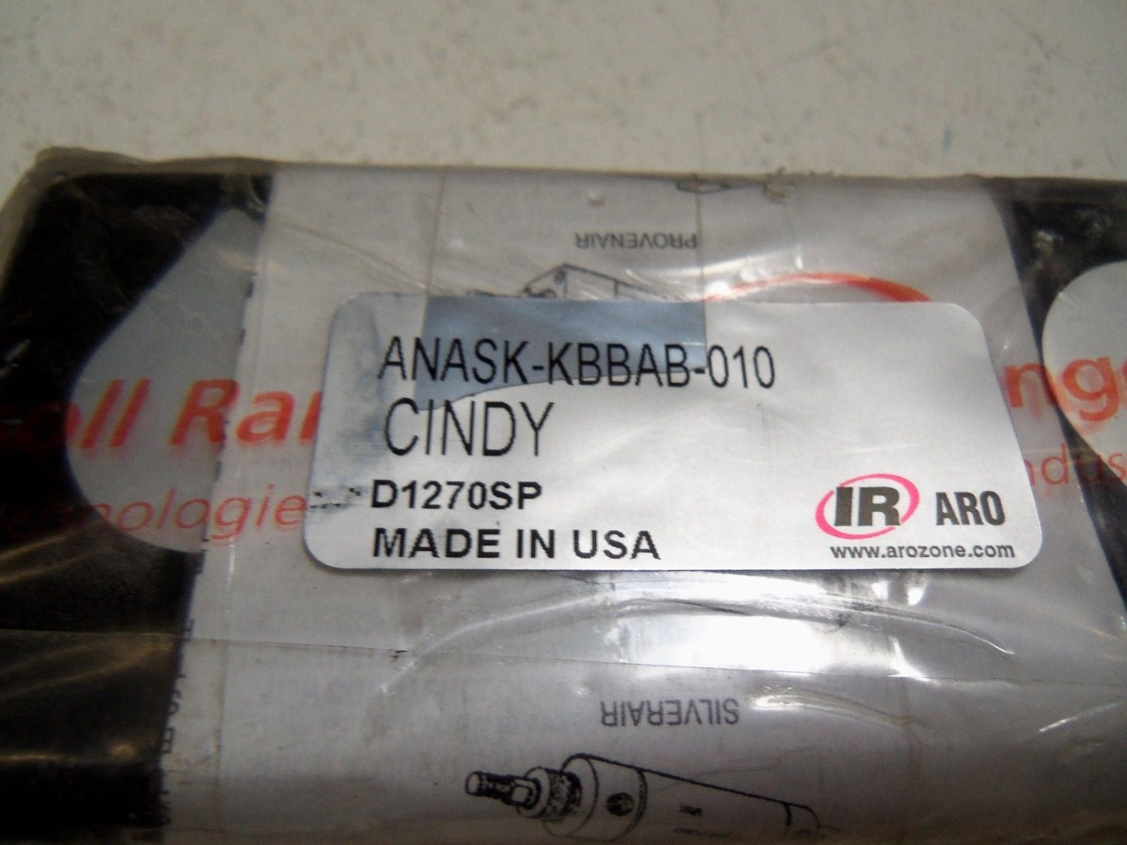 INGERSOLL RAND ANASK-KBBAB-010 PNEUMATIC CYLINDER *NEW NO BOX*