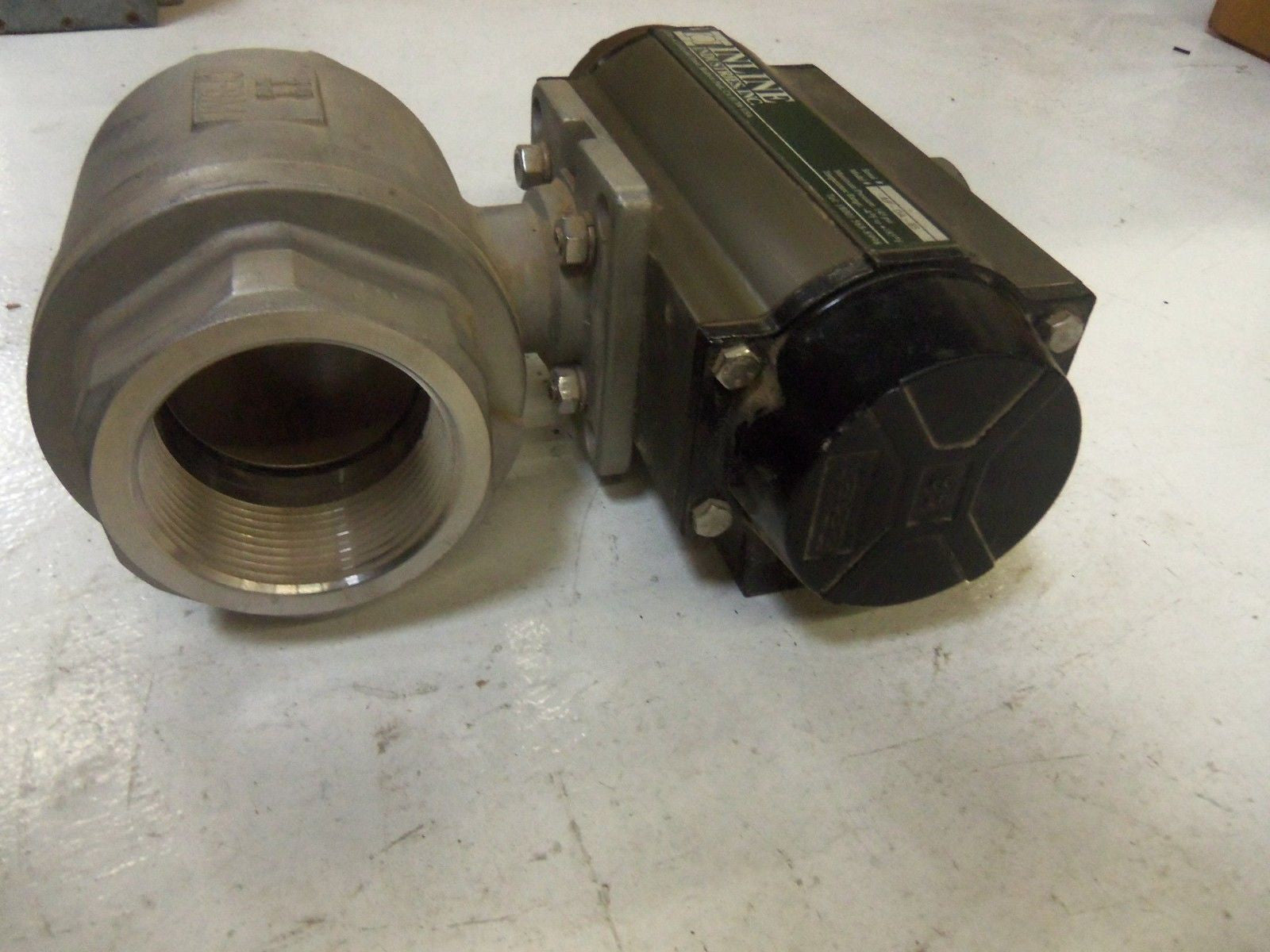INLINE INDUSTRIES AP-DA-85 BALL VALVE + ACTUATOR NSNP