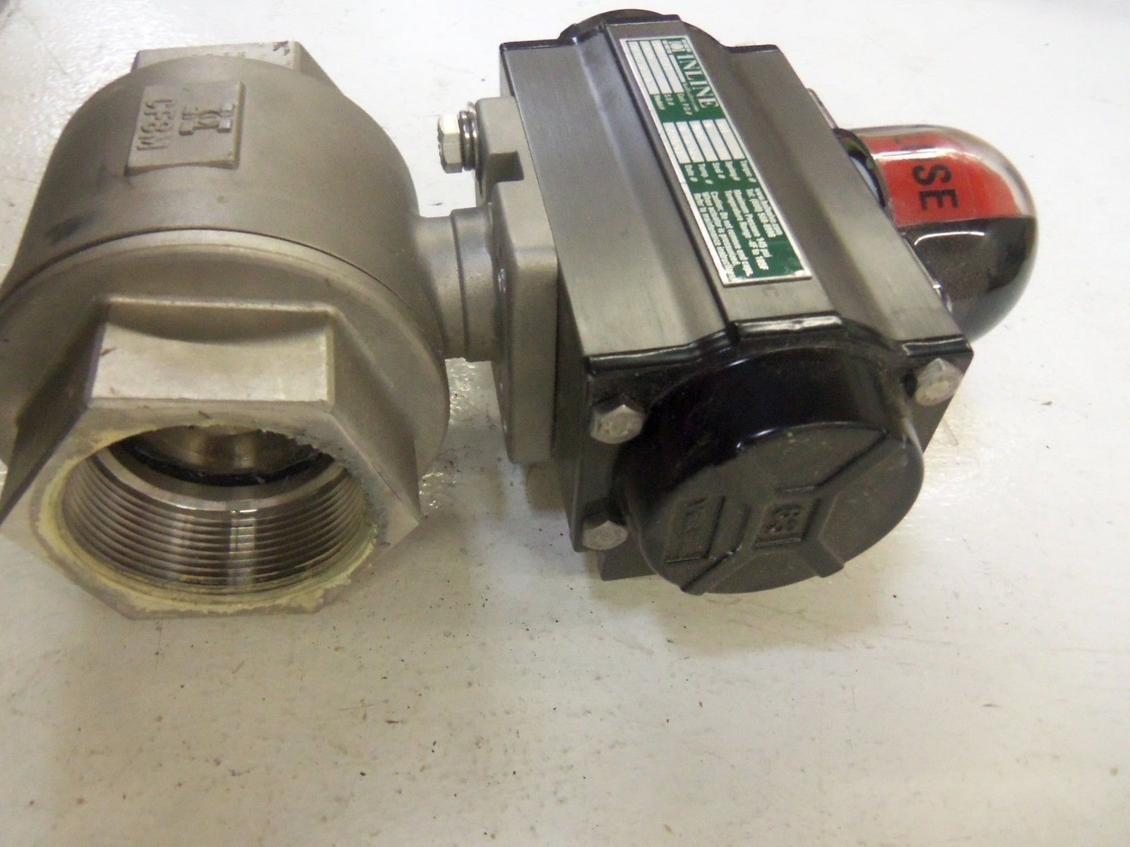 INLINE INDUSTRIES AP-DA-63-3-B-N BALL VALVE -4F - 185F *USED*