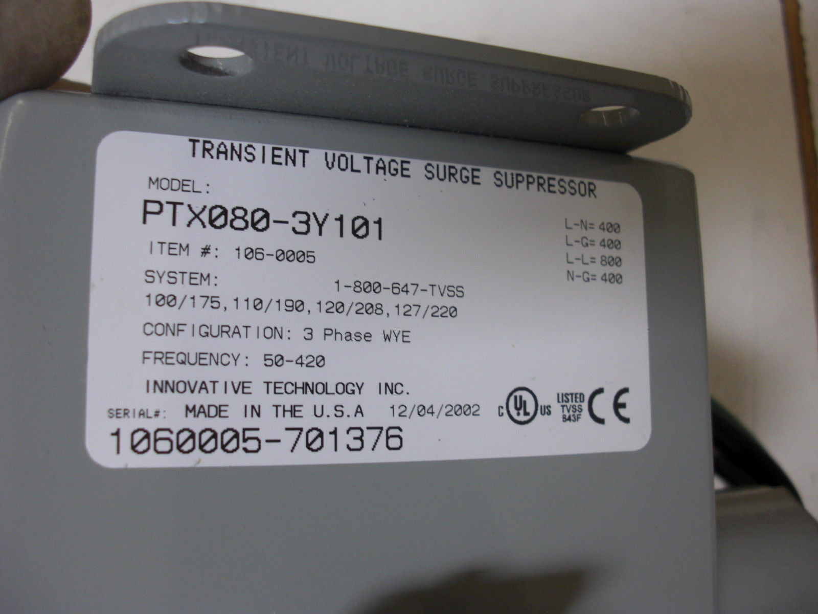INNOVATIVE TECH PTX080 *NEW NO BOX*