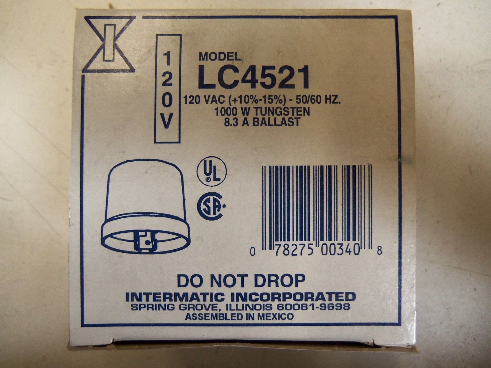 INTERMATIC INC. LC4521 PHOTO CONTROL *NEW IN BOX*