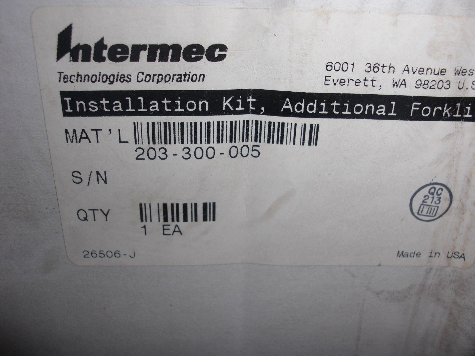 INTERMEC 203-300-005 *NEW IN THE BOX*