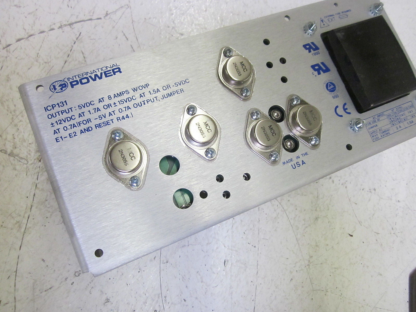 INTERNATIONAL POWER ICP131 POWER SUPPLY 5VDC 8AMP *USED*