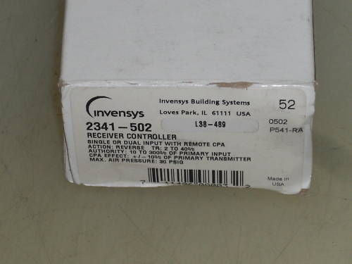 INVENSYS 2341-502 RECEIVER CONTROLLER *NEW IN BOX*