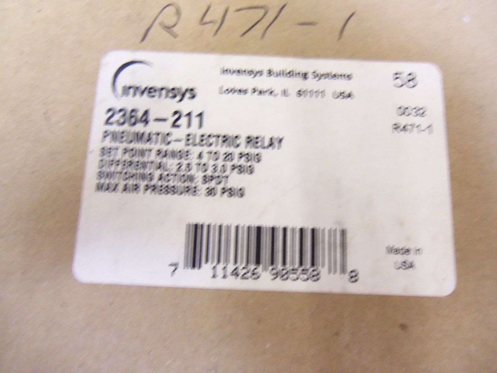 INVENSYS 2364-211 *NEW IN BOX*